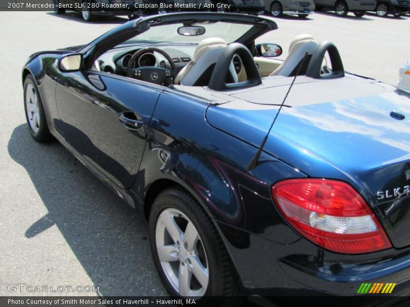 Caspian Blue Metallic / Ash Grey 2007 Mercedes-Benz SLK 280 Roadster