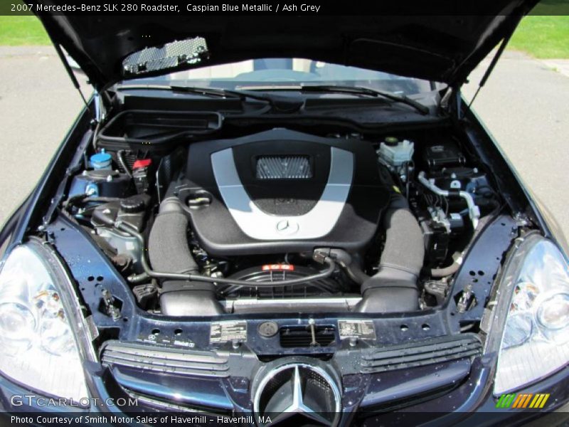 Caspian Blue Metallic / Ash Grey 2007 Mercedes-Benz SLK 280 Roadster