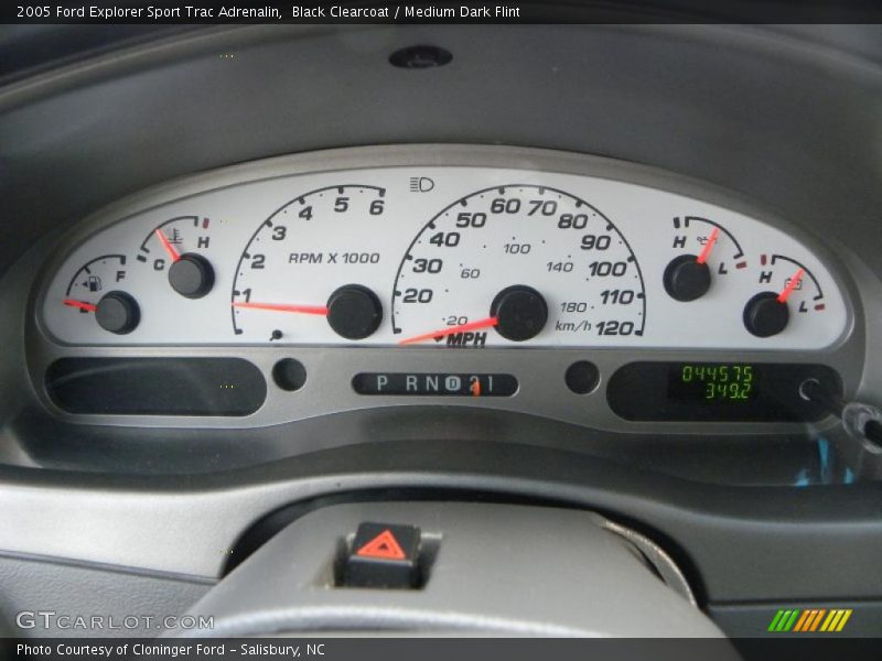 Black Clearcoat / Medium Dark Flint 2005 Ford Explorer Sport Trac Adrenalin
