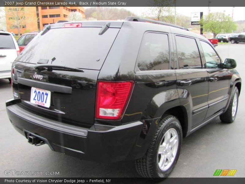 Black / Medium Slate Gray 2007 Jeep Grand Cherokee Laredo 4x4