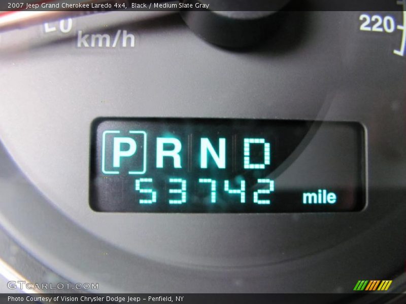 Black / Medium Slate Gray 2007 Jeep Grand Cherokee Laredo 4x4