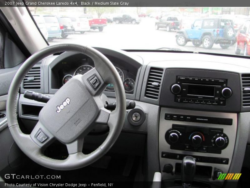 Black / Medium Slate Gray 2007 Jeep Grand Cherokee Laredo 4x4