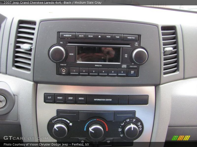 Black / Medium Slate Gray 2007 Jeep Grand Cherokee Laredo 4x4