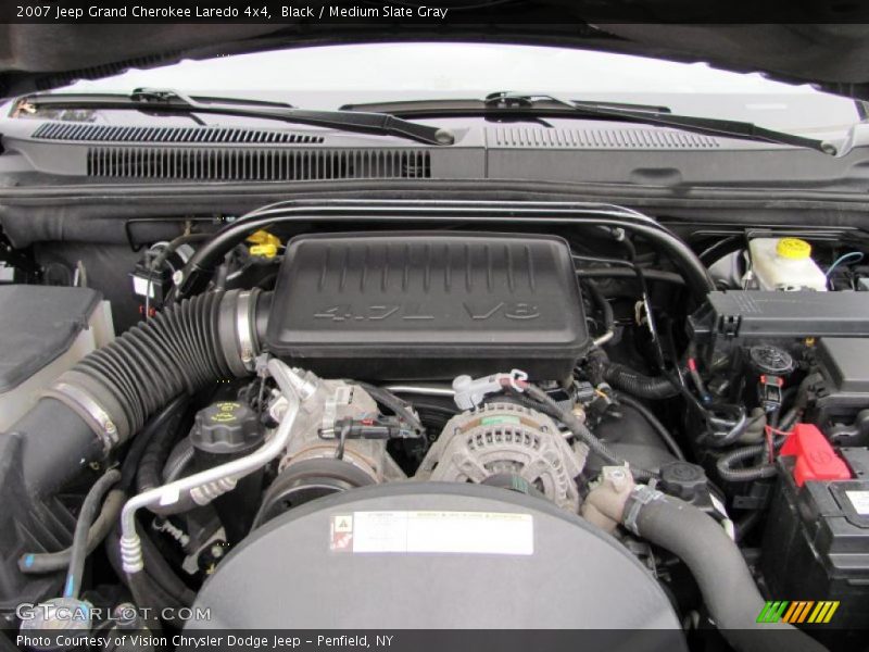 Black / Medium Slate Gray 2007 Jeep Grand Cherokee Laredo 4x4