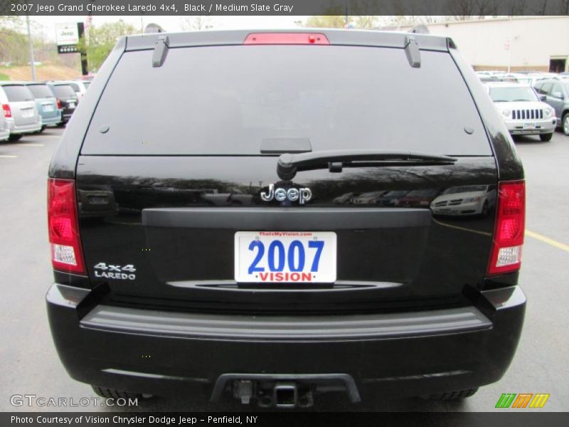 Black / Medium Slate Gray 2007 Jeep Grand Cherokee Laredo 4x4