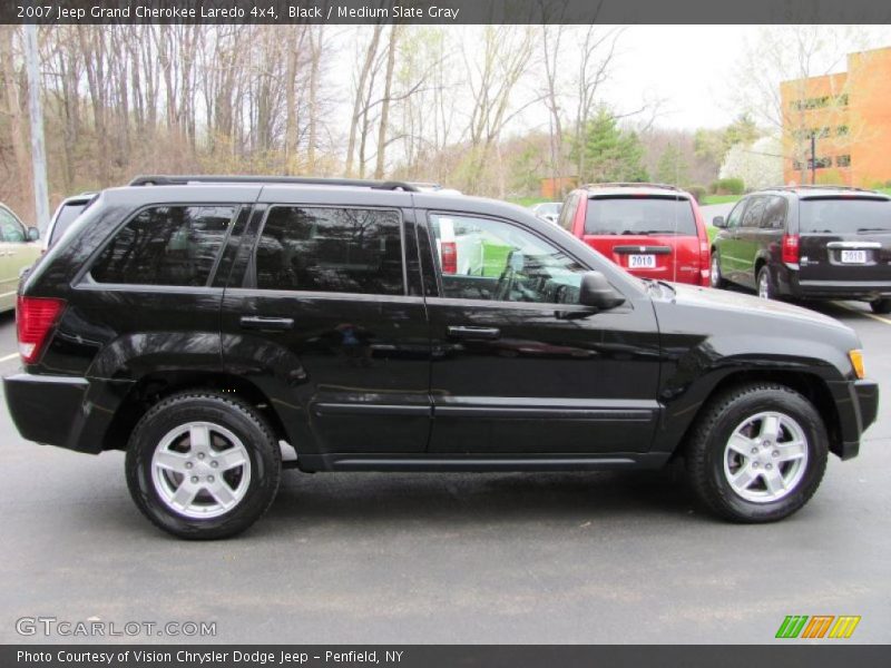 Black / Medium Slate Gray 2007 Jeep Grand Cherokee Laredo 4x4
