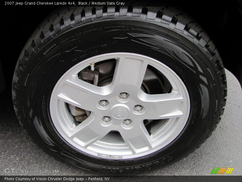 Black / Medium Slate Gray 2007 Jeep Grand Cherokee Laredo 4x4