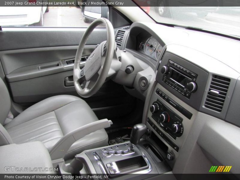 Black / Medium Slate Gray 2007 Jeep Grand Cherokee Laredo 4x4