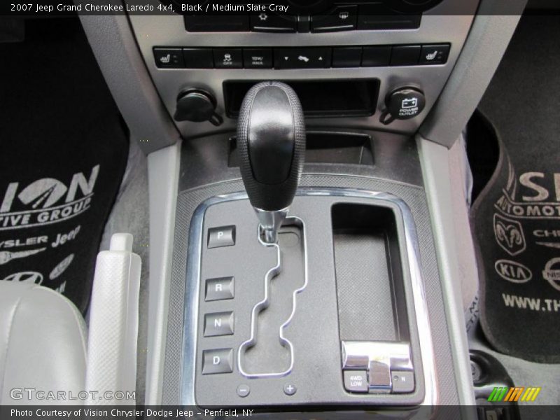 Black / Medium Slate Gray 2007 Jeep Grand Cherokee Laredo 4x4