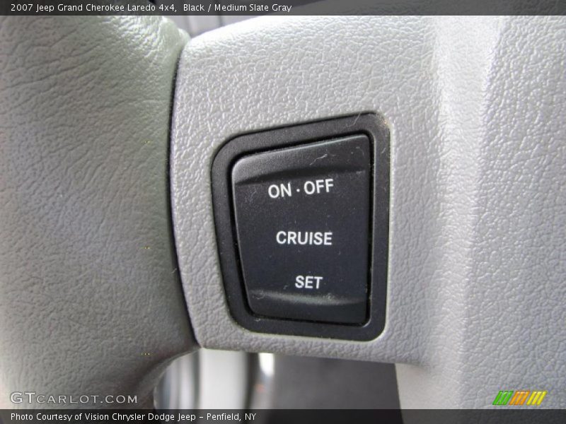 Black / Medium Slate Gray 2007 Jeep Grand Cherokee Laredo 4x4