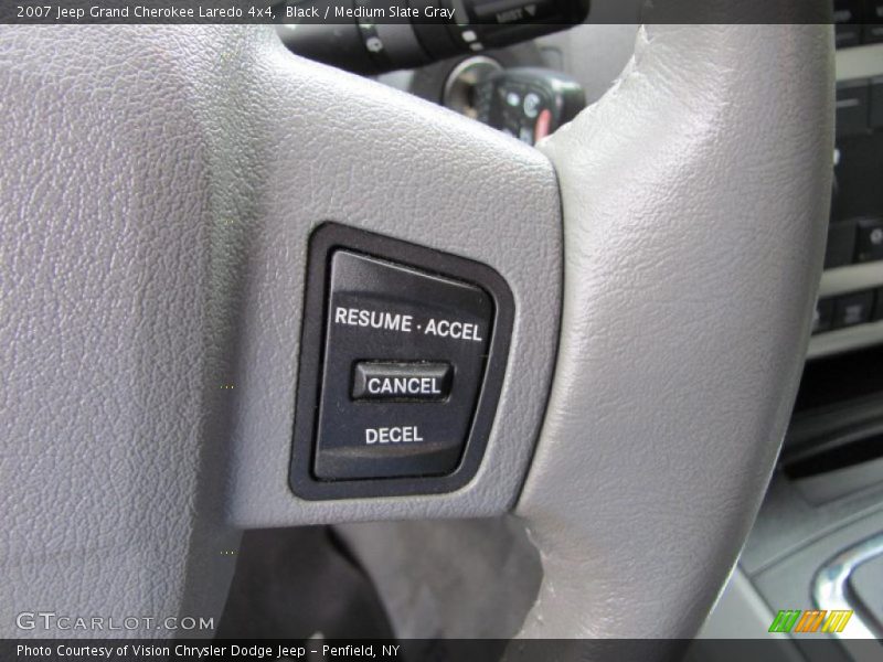 Black / Medium Slate Gray 2007 Jeep Grand Cherokee Laredo 4x4