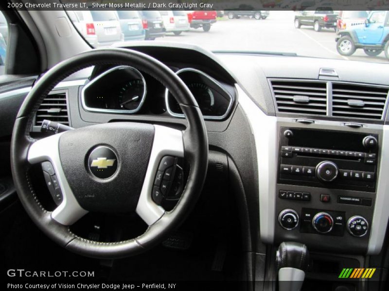 Silver Moss Metallic / Dark Gray/Light Gray 2009 Chevrolet Traverse LT