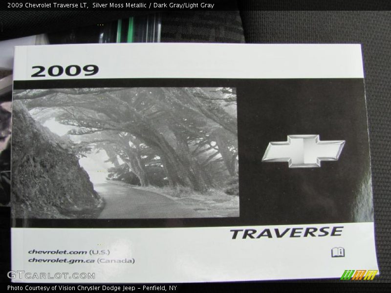 Silver Moss Metallic / Dark Gray/Light Gray 2009 Chevrolet Traverse LT