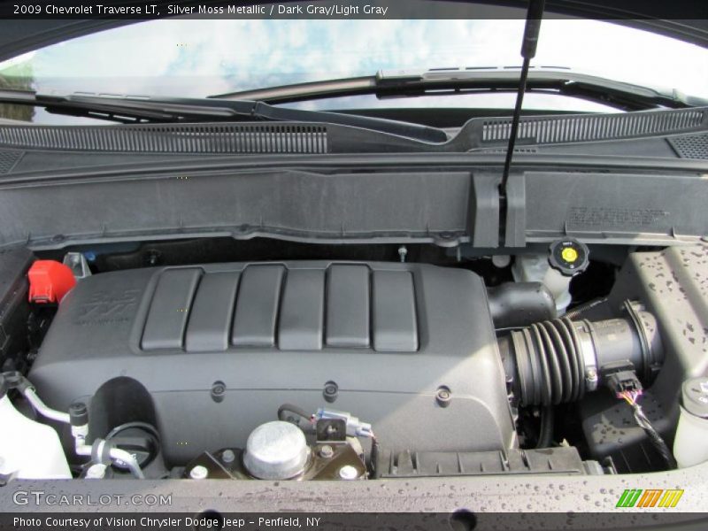Silver Moss Metallic / Dark Gray/Light Gray 2009 Chevrolet Traverse LT