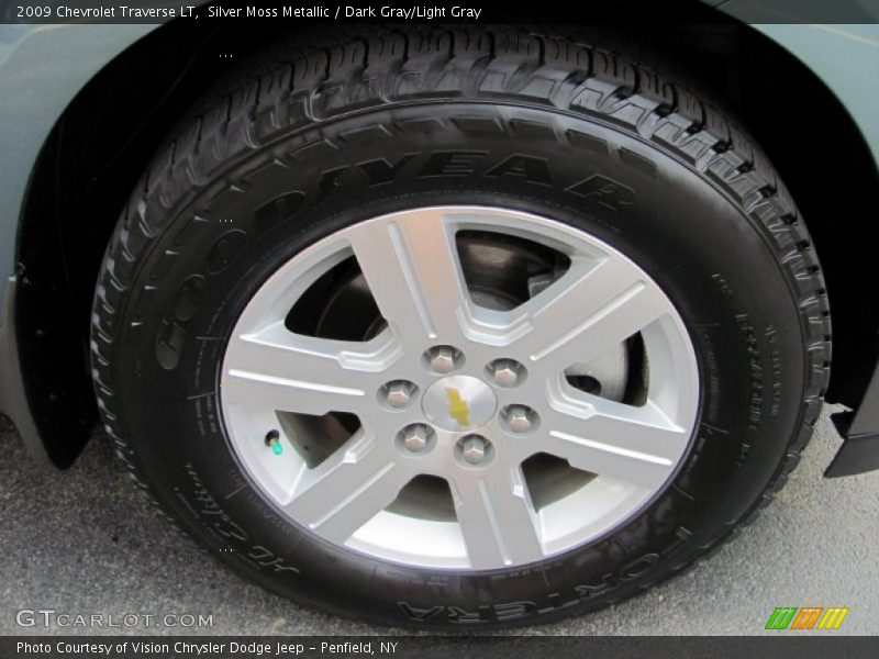 Silver Moss Metallic / Dark Gray/Light Gray 2009 Chevrolet Traverse LT