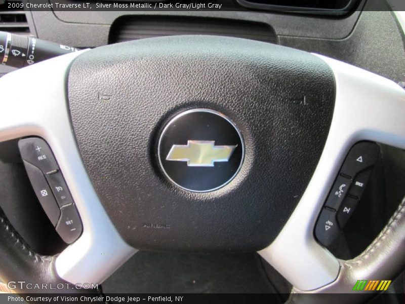 Silver Moss Metallic / Dark Gray/Light Gray 2009 Chevrolet Traverse LT