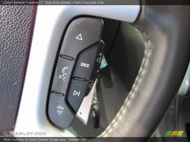 Silver Moss Metallic / Dark Gray/Light Gray 2009 Chevrolet Traverse LT