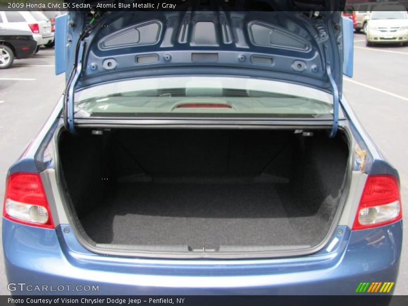 Atomic Blue Metallic / Gray 2009 Honda Civic EX Sedan