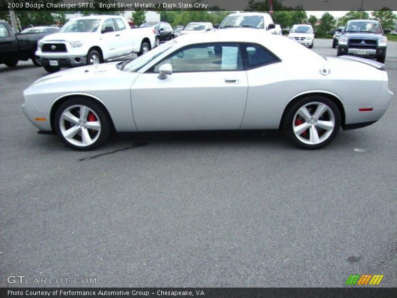 Bright Silver Metallic / Dark Slate Gray 2009 Dodge Challenger SRT8