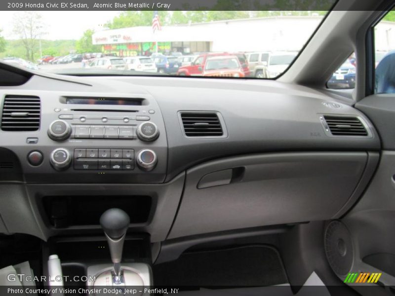 Atomic Blue Metallic / Gray 2009 Honda Civic EX Sedan