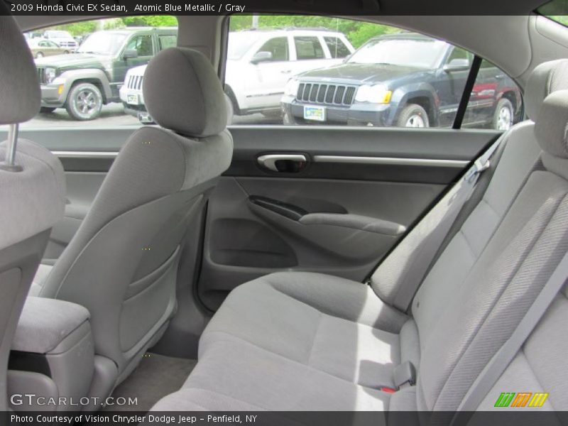 Atomic Blue Metallic / Gray 2009 Honda Civic EX Sedan