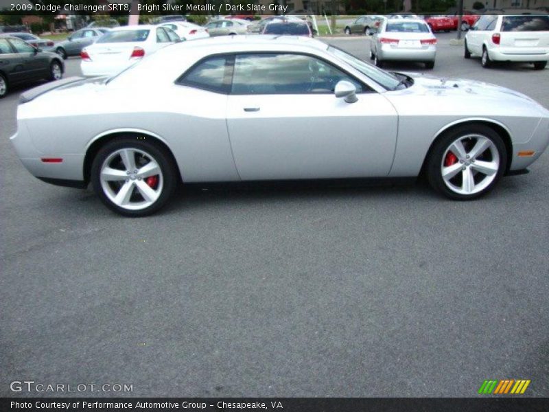 Bright Silver Metallic / Dark Slate Gray 2009 Dodge Challenger SRT8