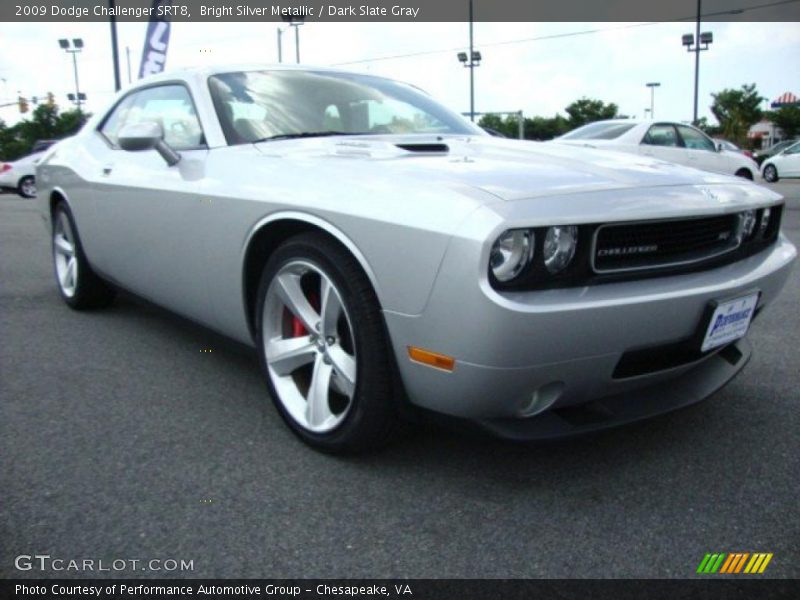 Bright Silver Metallic / Dark Slate Gray 2009 Dodge Challenger SRT8