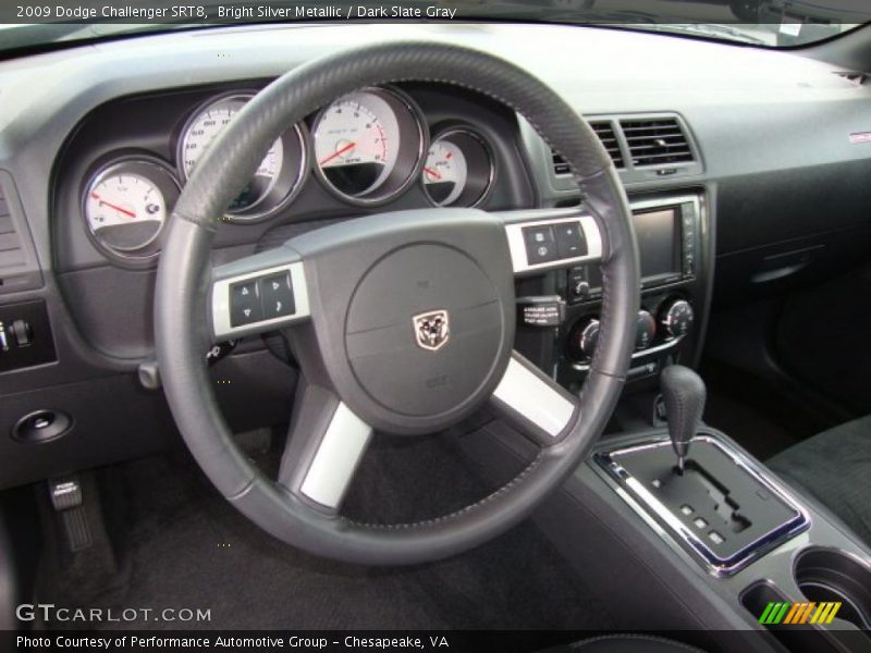 Bright Silver Metallic / Dark Slate Gray 2009 Dodge Challenger SRT8