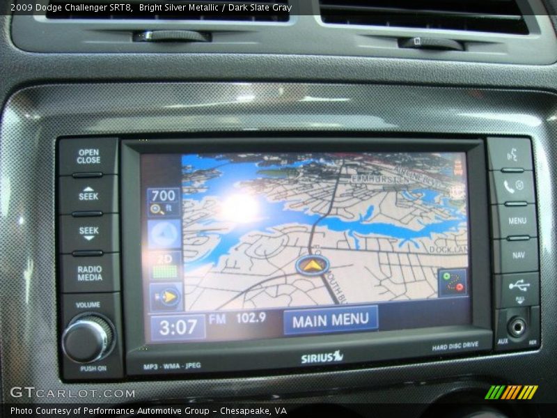Bright Silver Metallic / Dark Slate Gray 2009 Dodge Challenger SRT8