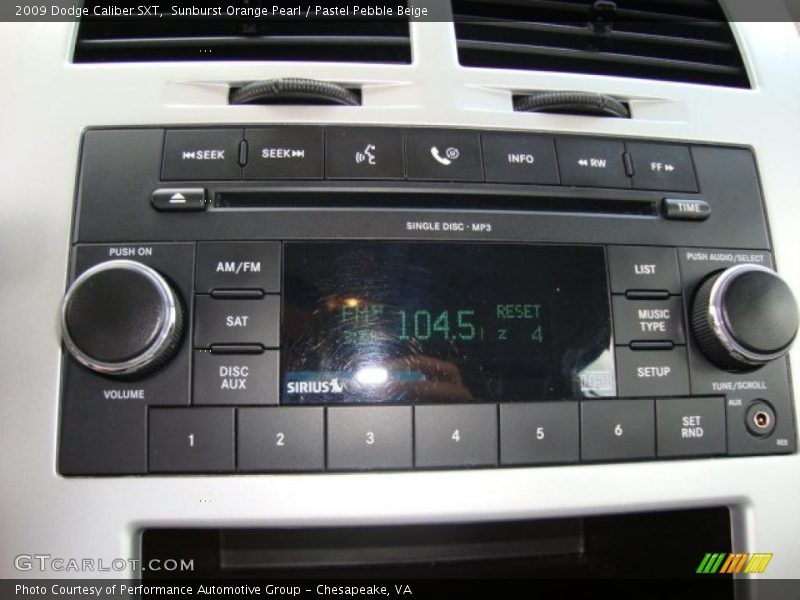 Sunburst Orange Pearl / Pastel Pebble Beige 2009 Dodge Caliber SXT