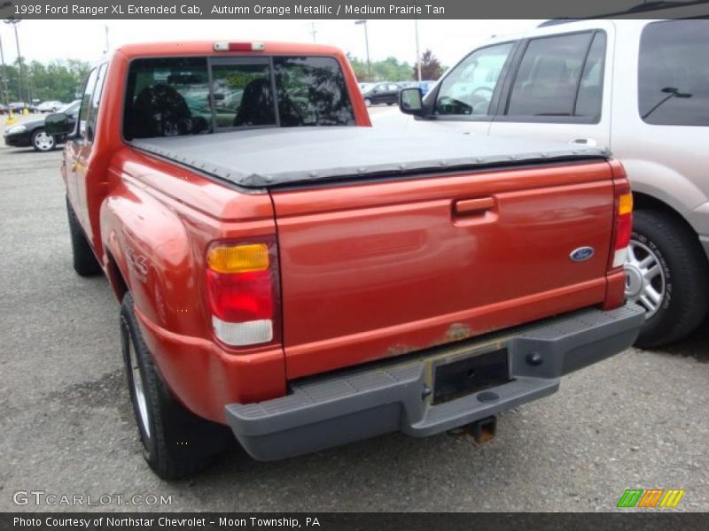 Autumn Orange Metallic / Medium Prairie Tan 1998 Ford Ranger XL Extended Cab