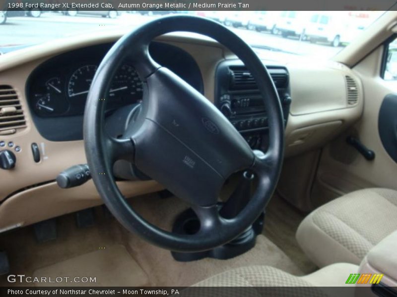 Autumn Orange Metallic / Medium Prairie Tan 1998 Ford Ranger XL Extended Cab