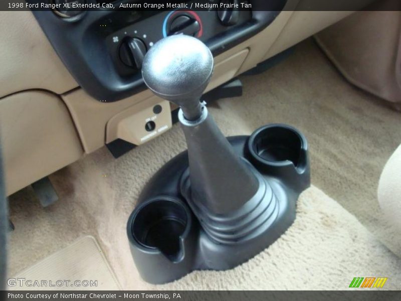 Autumn Orange Metallic / Medium Prairie Tan 1998 Ford Ranger XL Extended Cab