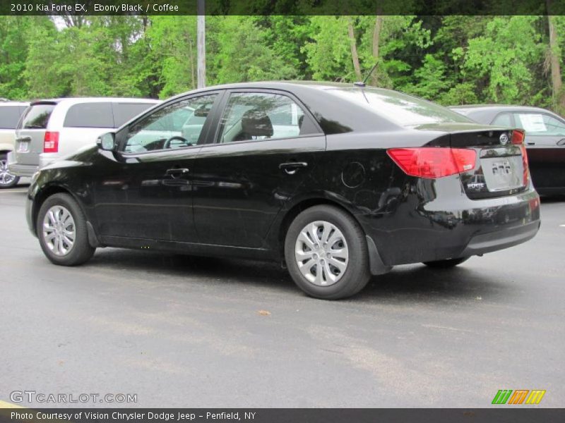 Ebony Black / Coffee 2010 Kia Forte EX