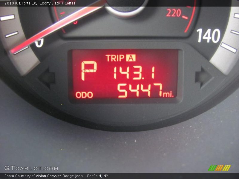 Ebony Black / Coffee 2010 Kia Forte EX