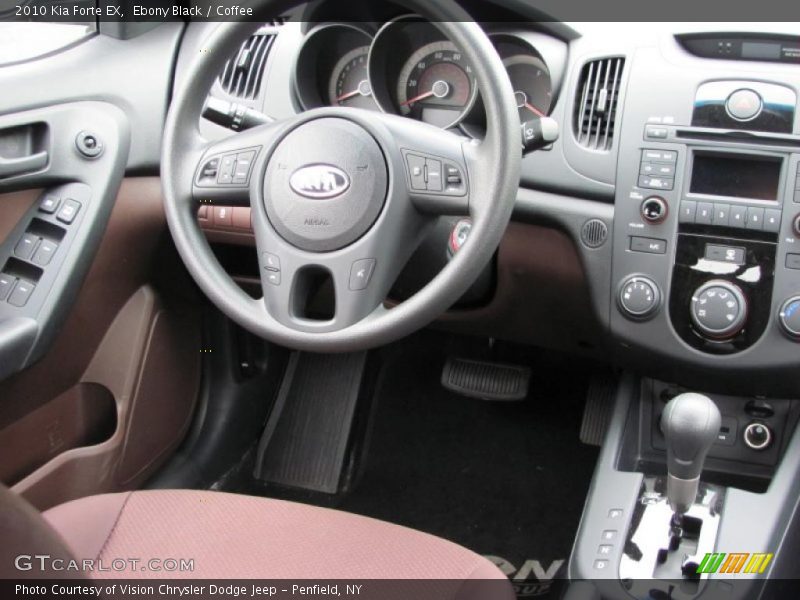Ebony Black / Coffee 2010 Kia Forte EX