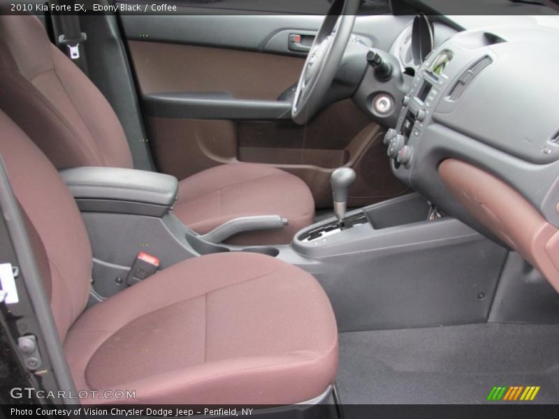 Ebony Black / Coffee 2010 Kia Forte EX
