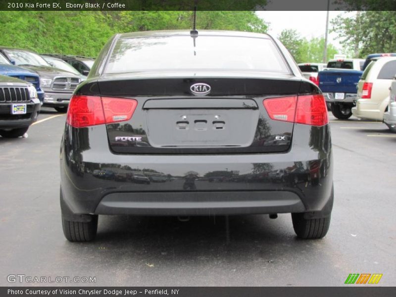 Ebony Black / Coffee 2010 Kia Forte EX