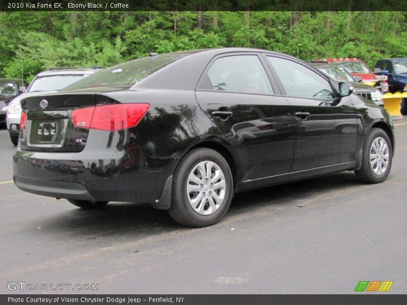 Ebony Black / Coffee 2010 Kia Forte EX