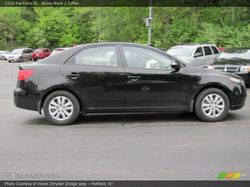 Ebony Black / Coffee 2010 Kia Forte EX