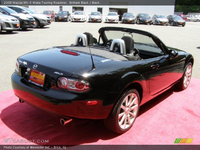 Brilliant Black / Black 2008 Mazda MX-5 Miata Touring Roadster