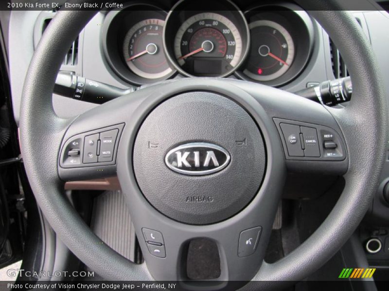 Ebony Black / Coffee 2010 Kia Forte EX