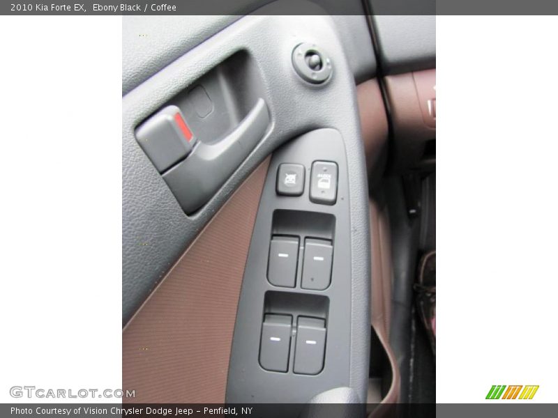 Ebony Black / Coffee 2010 Kia Forte EX