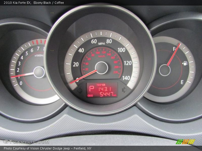 Ebony Black / Coffee 2010 Kia Forte EX