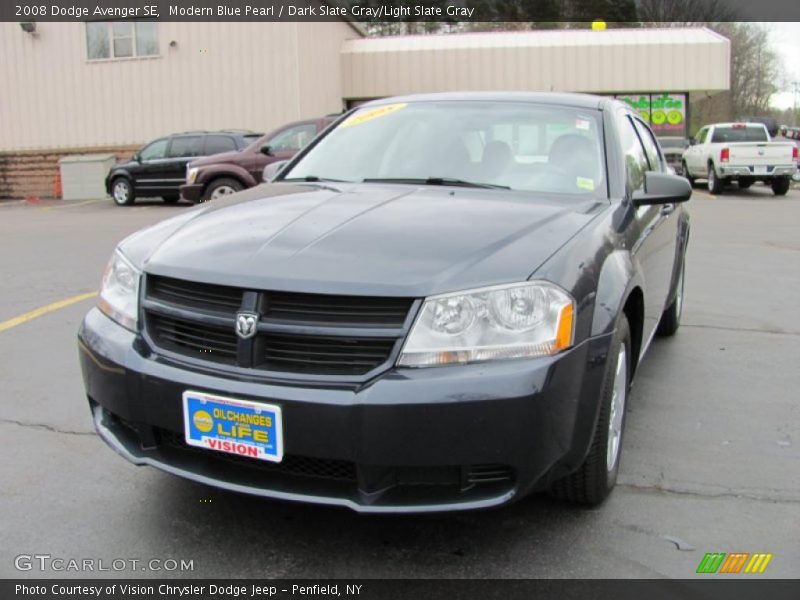 Modern Blue Pearl / Dark Slate Gray/Light Slate Gray 2008 Dodge Avenger SE