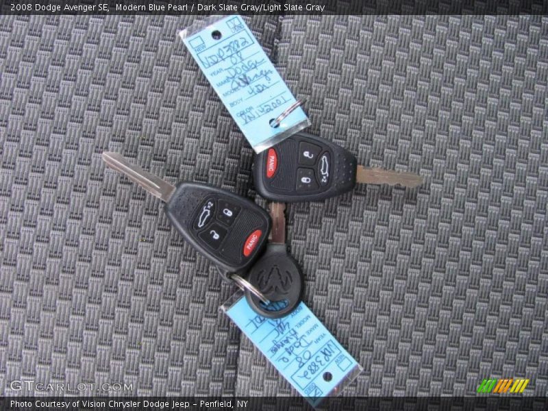 Modern Blue Pearl / Dark Slate Gray/Light Slate Gray 2008 Dodge Avenger SE