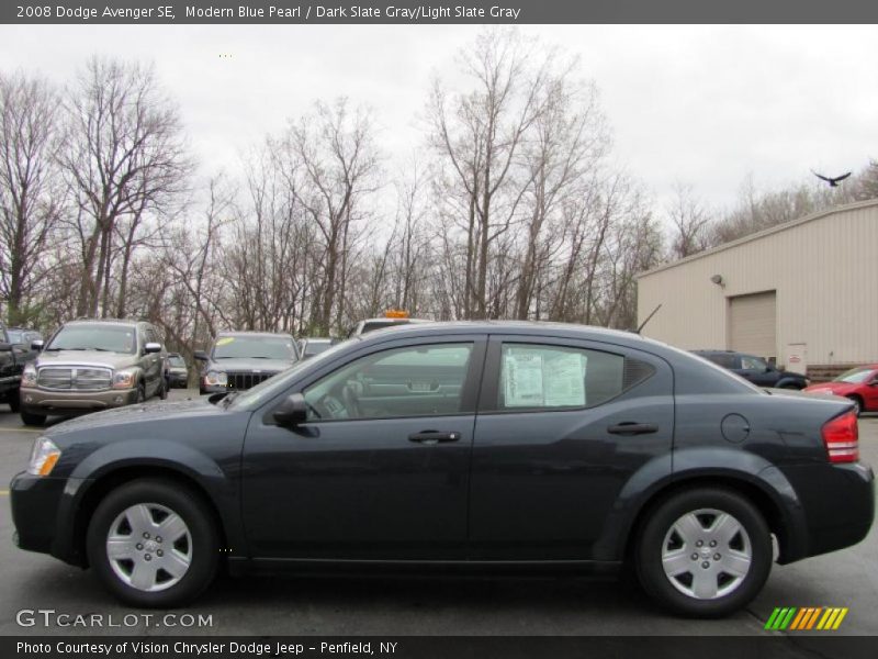Modern Blue Pearl / Dark Slate Gray/Light Slate Gray 2008 Dodge Avenger SE