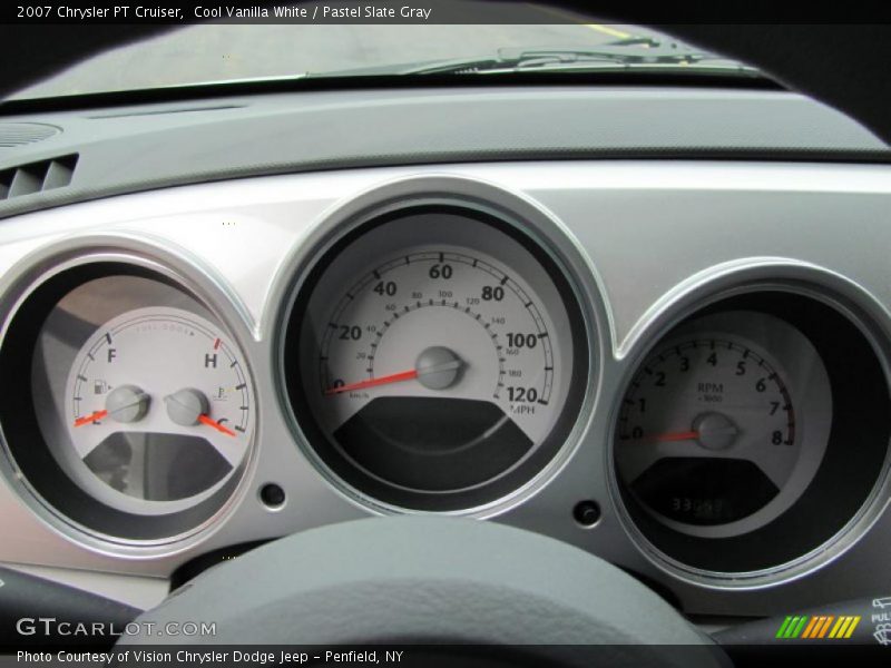 Cool Vanilla White / Pastel Slate Gray 2007 Chrysler PT Cruiser