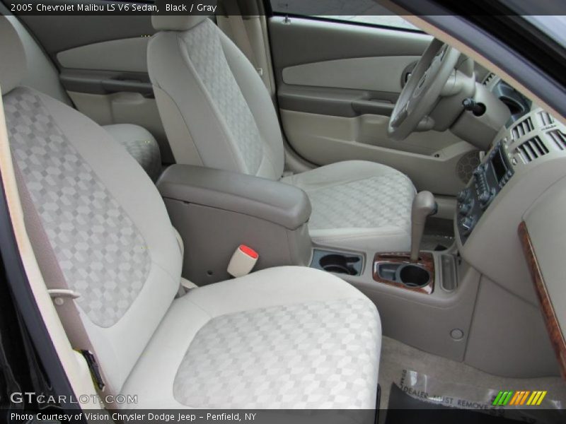 Black / Gray 2005 Chevrolet Malibu LS V6 Sedan