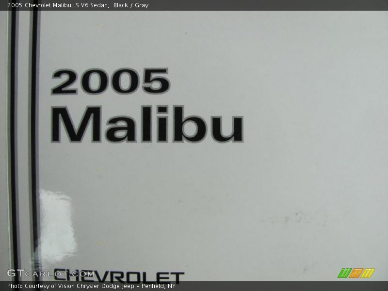 Black / Gray 2005 Chevrolet Malibu LS V6 Sedan